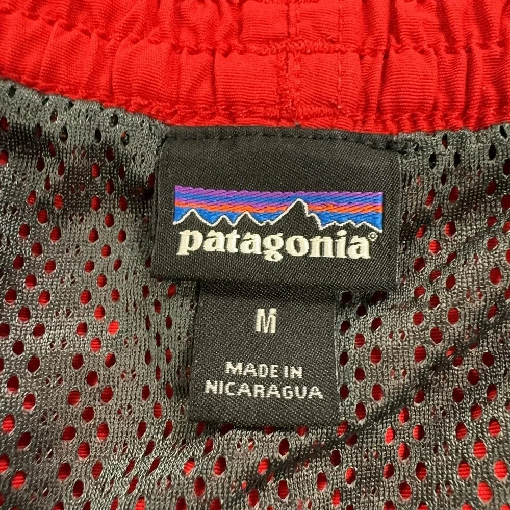 Patagonia Baggies Swim Trunks Mens Medium Red Mesh Lined Drawstring STY58034SP18